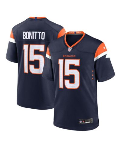 Мужская джерси Nike Nik Bonitto Navy Denver Broncos Alternate Game