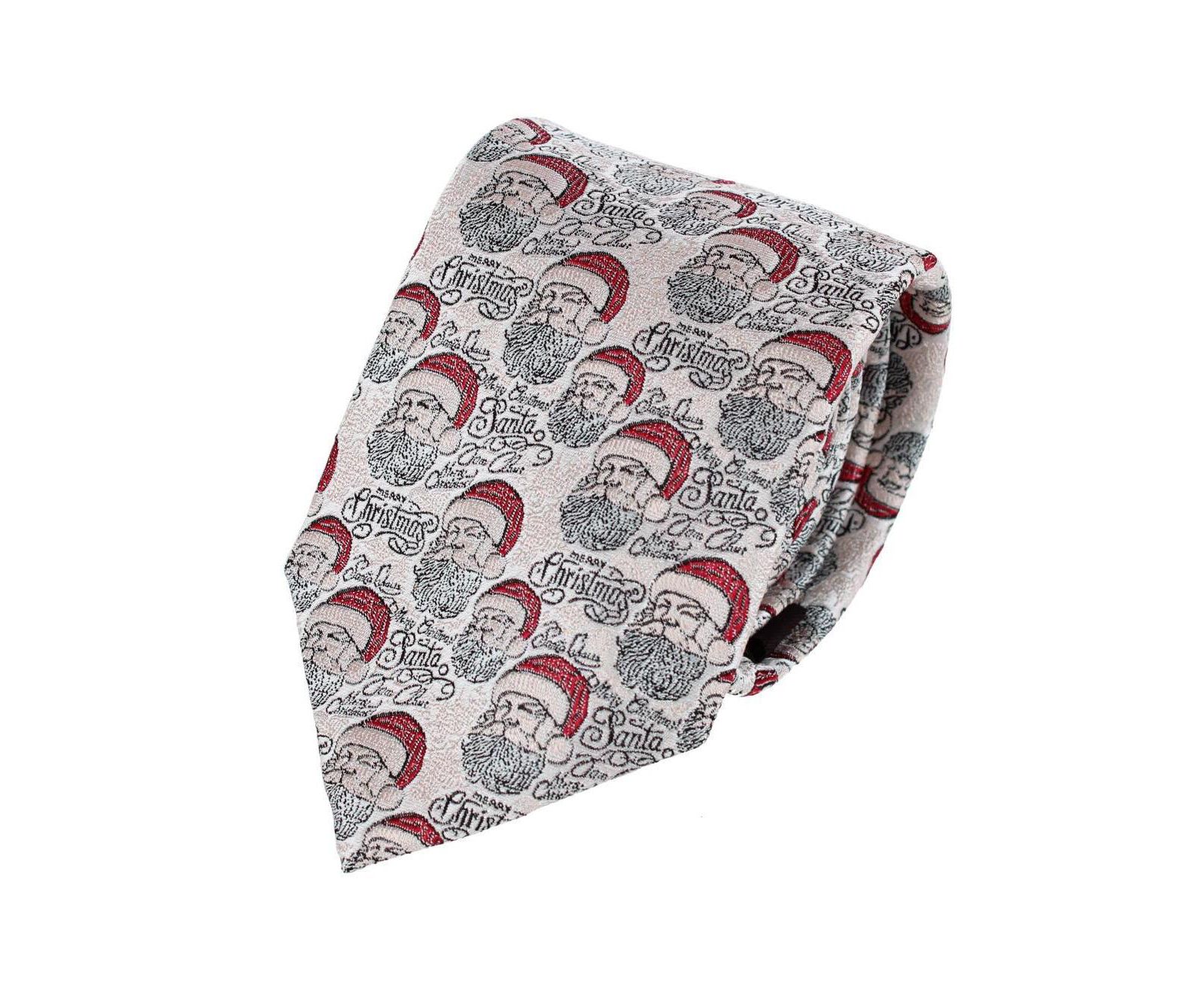 TRAFALGAR Big & Tall Santa Claus Is Watching Silk Novelty Necktie
