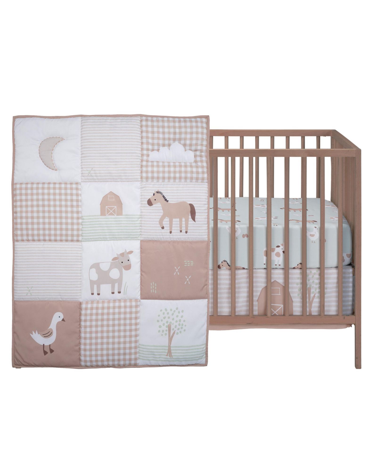 Комплект постельного белья Bedtime Originals Baby Farmyard Friends 3-Piece