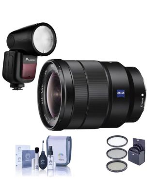 Объектив Sony Vario-Tessar T FE 16-35mm f/4 ZA OSS с комплектом вспышки