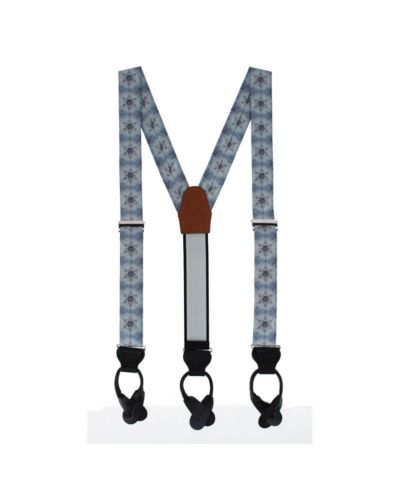 TRAFALGAR Мужские подтяжки Clarence The Classy Snowflake Silk Holiday Button End Brace