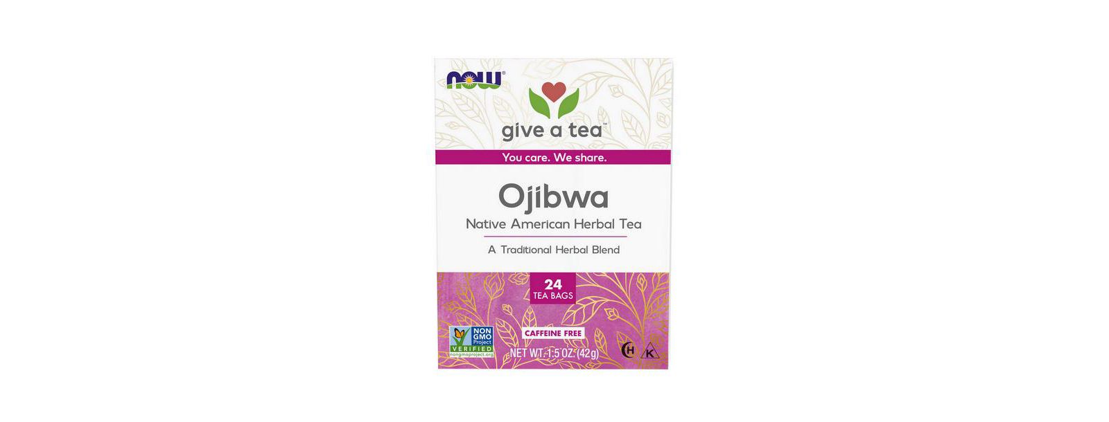 Чай NOW Foods Ojibwa, 24 пакетика