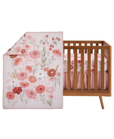 Комплект постельного белья Bedtime Originals Flower Power 3-Piece Floral Baby Nursery Crib