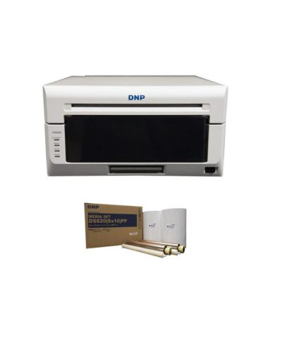 Профессиональный принтер DNP DS820A 8" для фото 8x10" и 8x12" — комплект с расходными материалами DNP Pure Premium Media для принтера DS820A, 8x10", 2x 130
