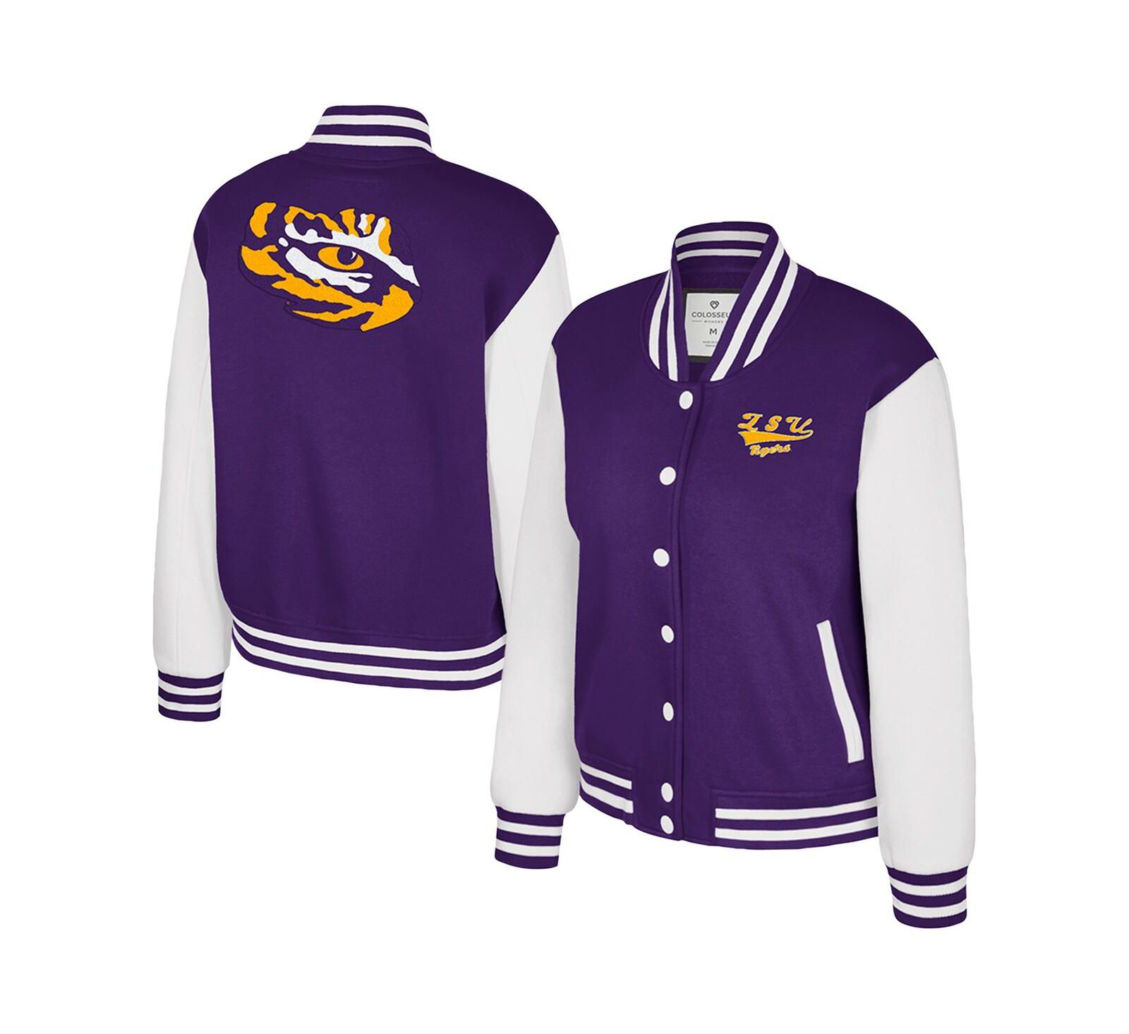 Colosseum Женская флисовая куртка LSU Tigers French Baguette, Purple