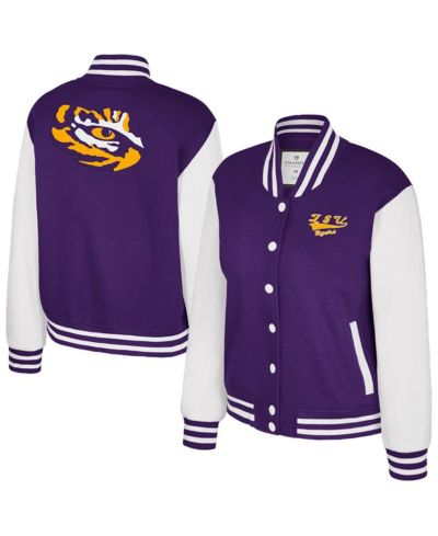Colosseum Женская флисовая куртка LSU Tigers French Baguette, Purple