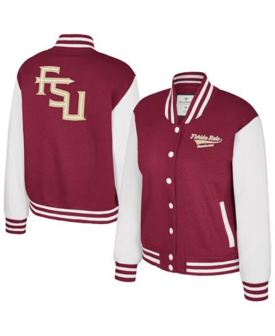 Женская флисовая куртка Colosseum Garnet Florida State Seminoles French Baguette Full Snap