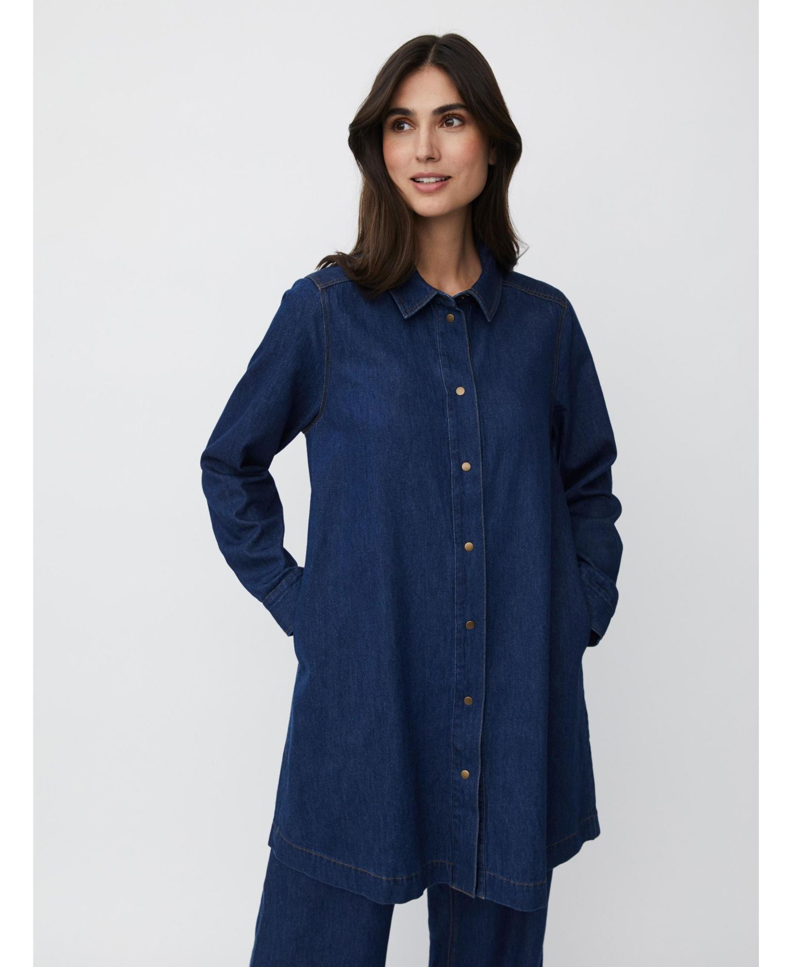 Женская джинсовая рубашка Masai Copenhagen Long Sleeve Collared