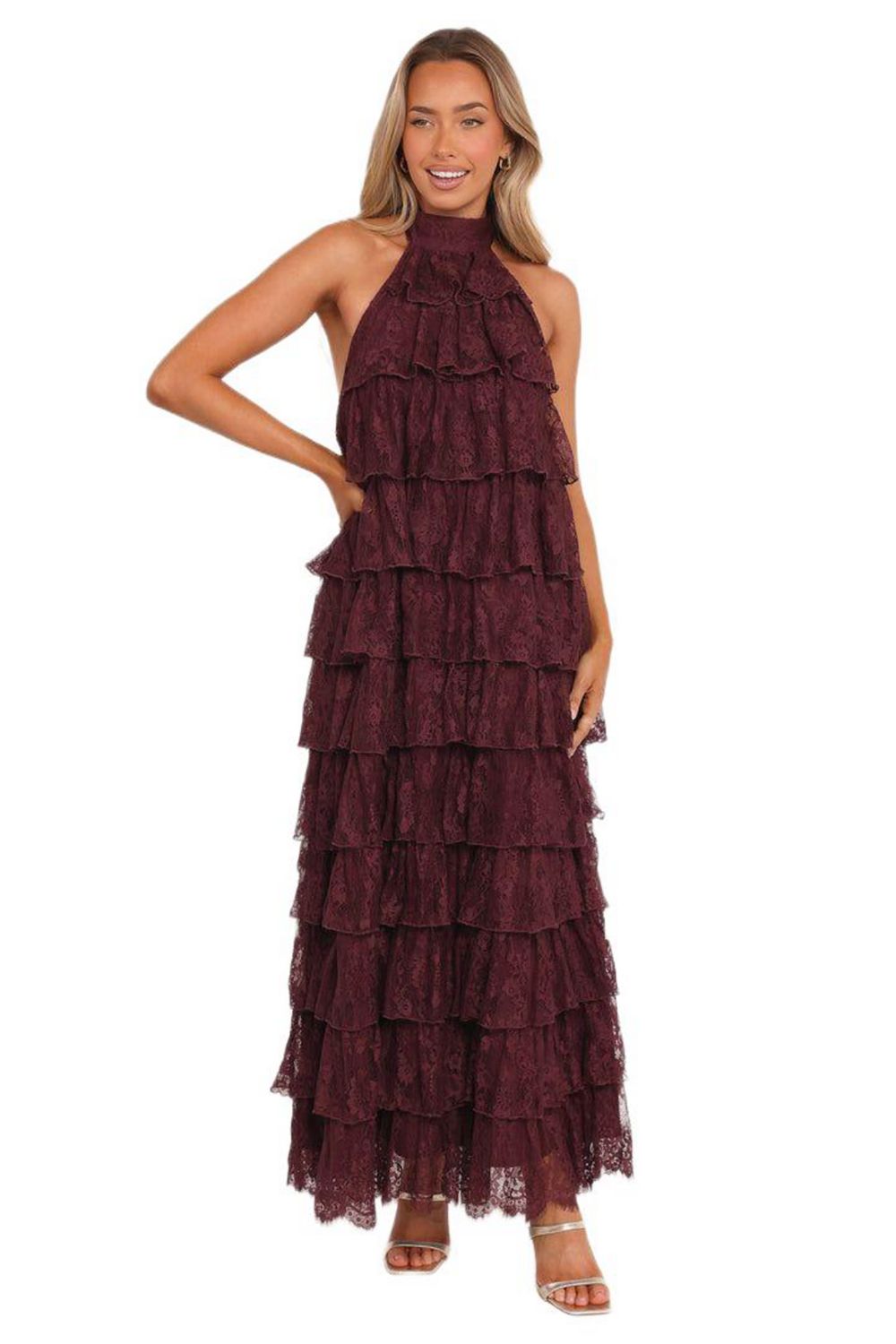 Petal and Pup Women's Zoella Maxi Dress - Cherry Lace