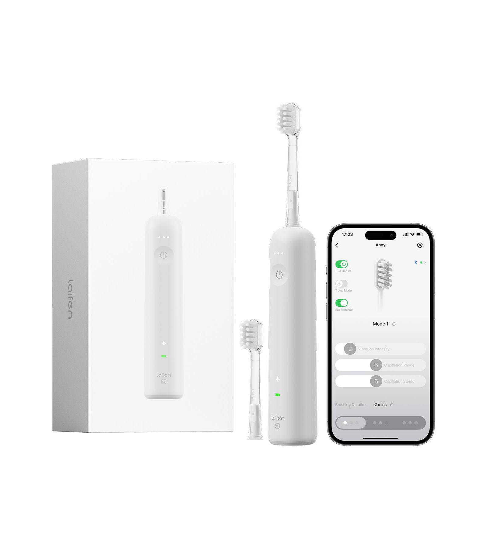 Зубная щетка WAVE SE ABS + 2 насадки