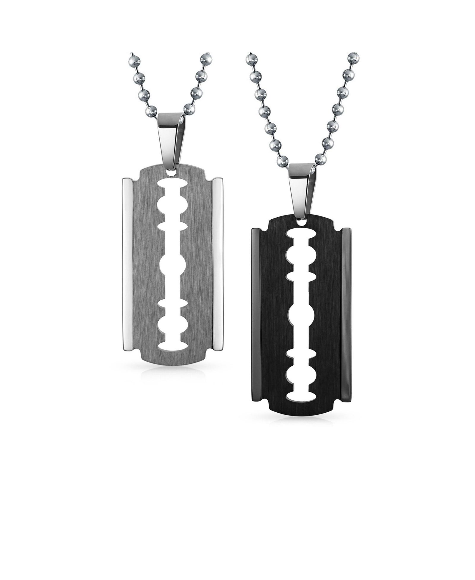 Подвеска Bling Jewelry Hip Hop Biker Razor Blade Plated Necklace