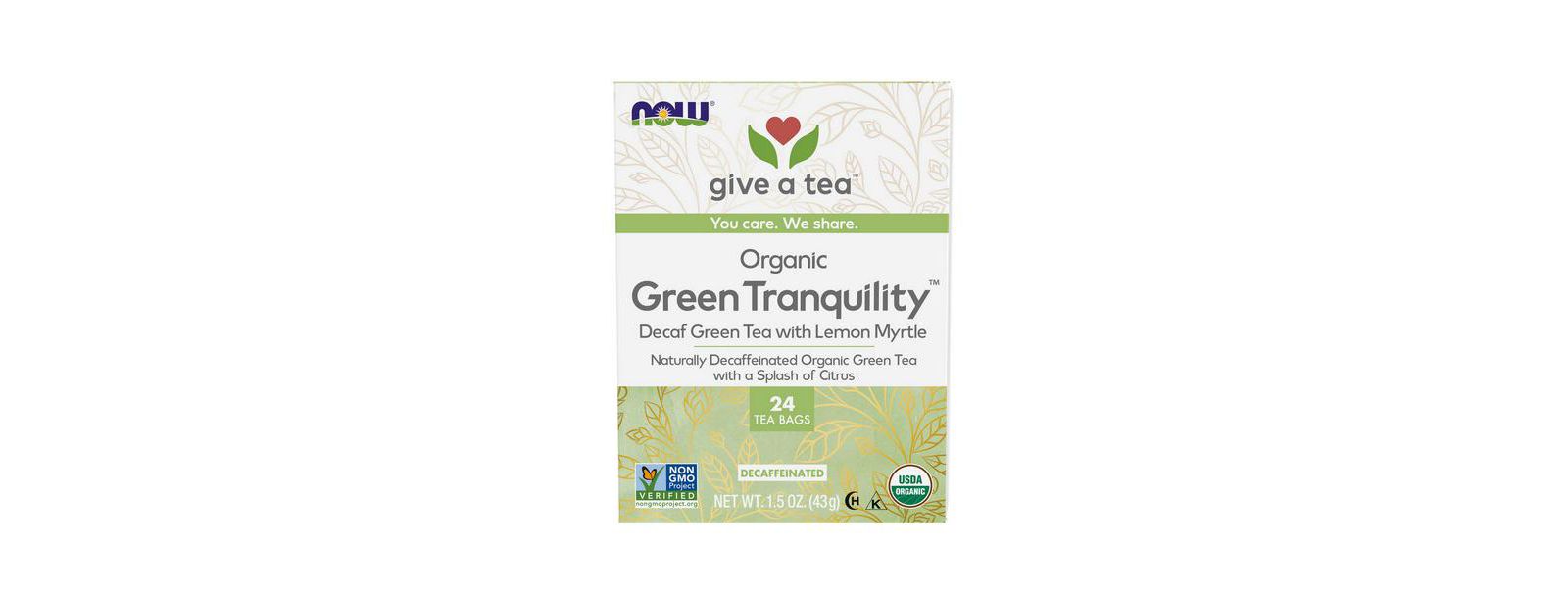 NOW Foods Green Tranquility Tea, 24 Bags