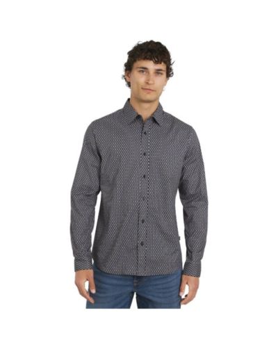 DKNY Мужской Chancey Stretch Cotton Poplin Shirt