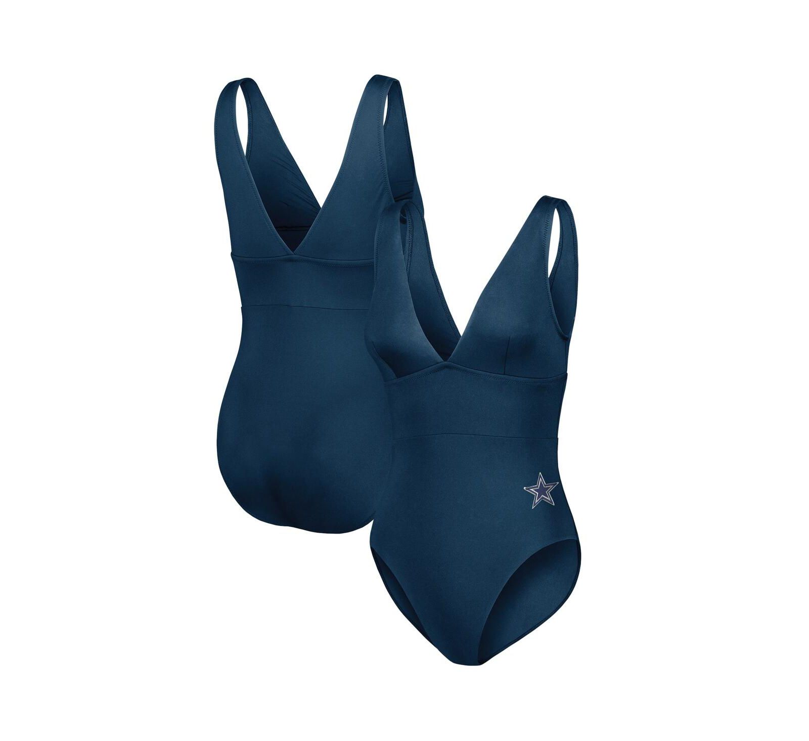 Tommy Bahama Женский закрытый купальник 1-Piece Dallas Cowboys, темно-синий