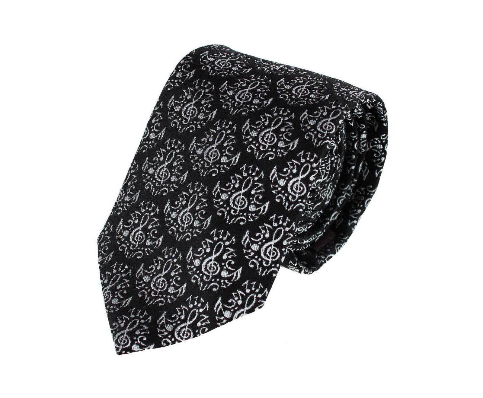 TRAFALGAR Men's Maestro's Melody Mayhem Muscial Note Novelty Silk Necktie