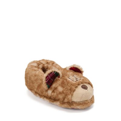 Dearfoams Kid's Lil Bear Closed Back Slipper
