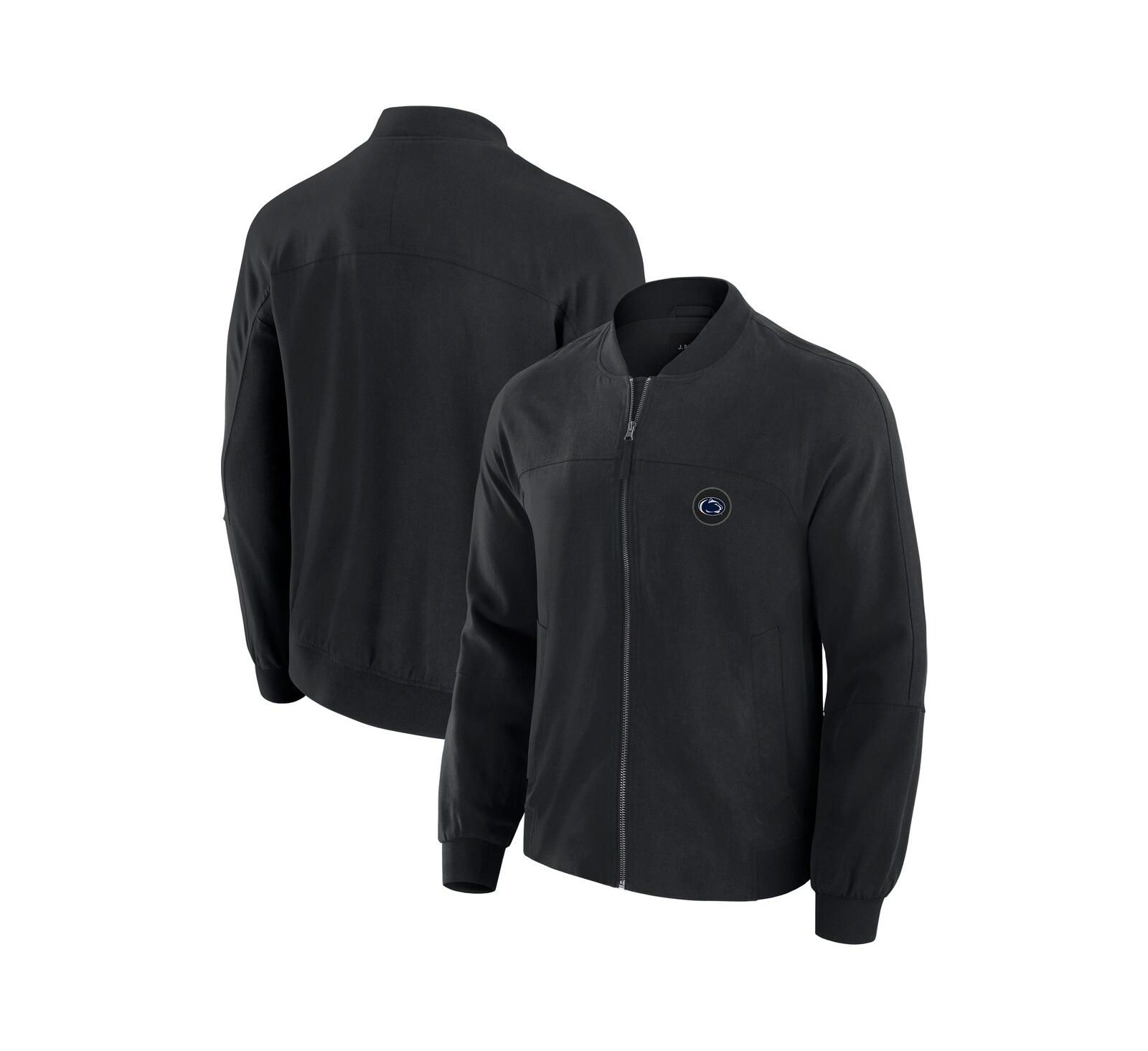 Куртка J. Palmer Men's Black Penn State Nittany Lions Lightweight Cover-4 Tri-Blend Full-Zip