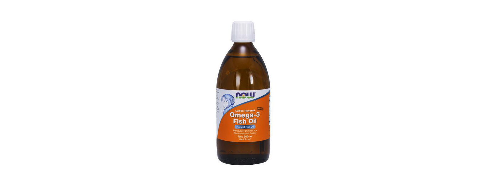 NOW Foods Омега-3 рыбный жир с лимоном 16.9 oz