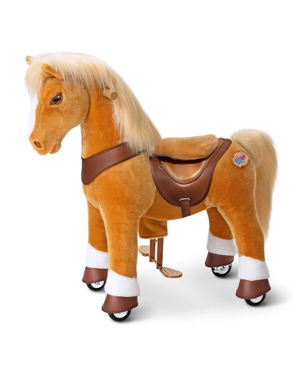 Игрушка PonyCycle Model Y, катающаяся лошадка, светло-коричневая, для детей 4-7 лет