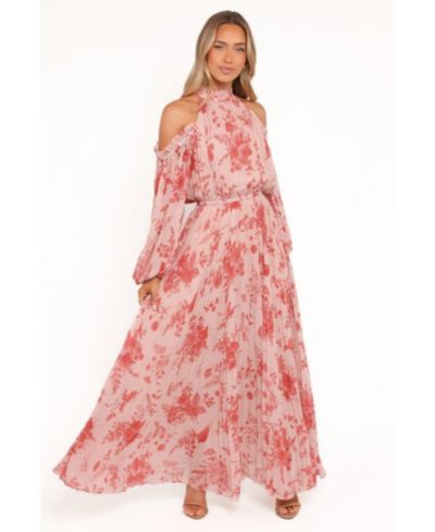 Женское платье Petal and Pup Hilary Pleated Maxi - Red Floral