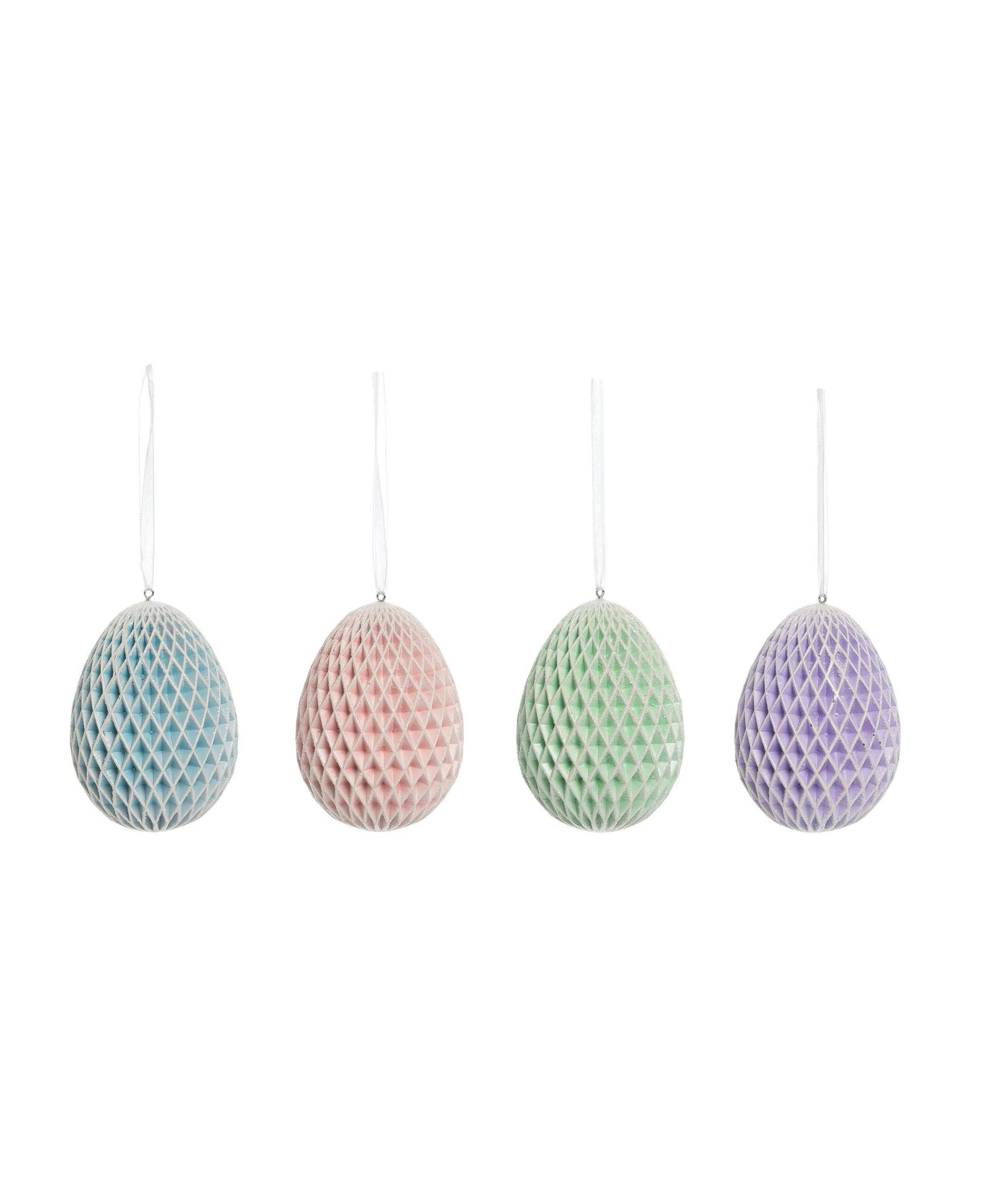 Декоративный набор пасхальных украшений Gallerie II Honeycomb Egg, 4 шт., для весеннего дерева