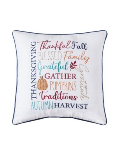 Декоративная подушка 100% хлопок Fall Thankful Gather Blessed