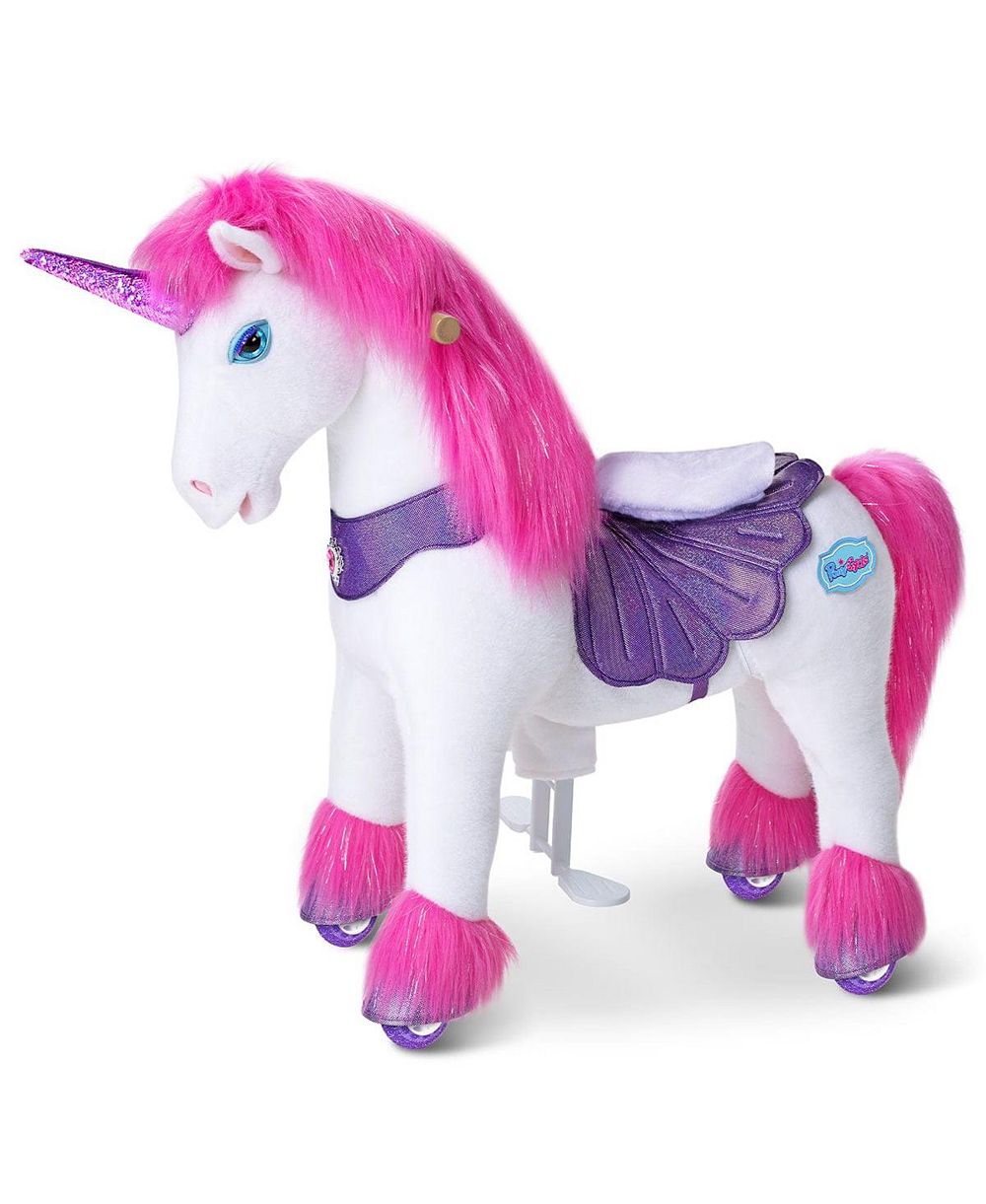 PonyCycle Model Y розово-фиолетовый единорог игрушка для детей 4-7 лет