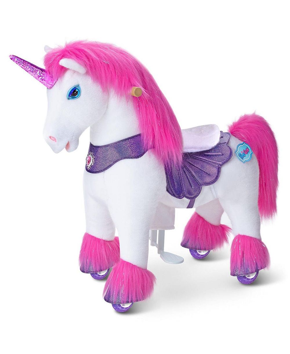 Игрушка-каталка PonyCycle Model Y Pink/Purple Unicorn для детей 3-4 лет