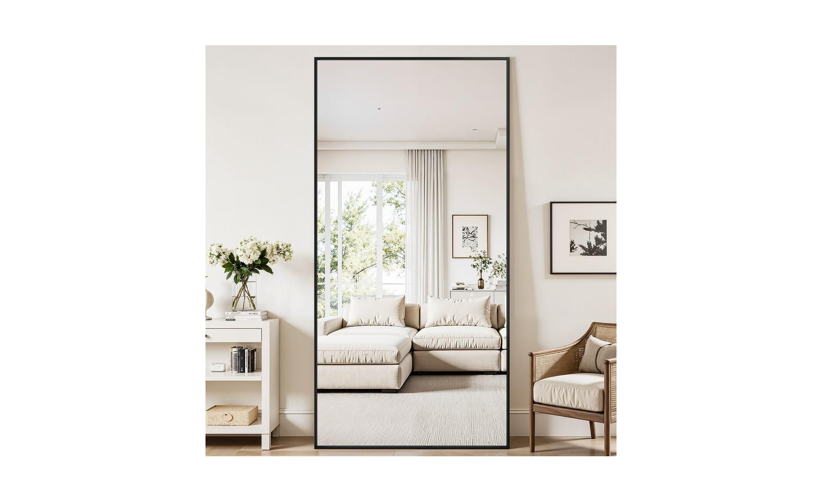 Antok Full Length Mirror 76"x34" Oversized Floor Mirror
