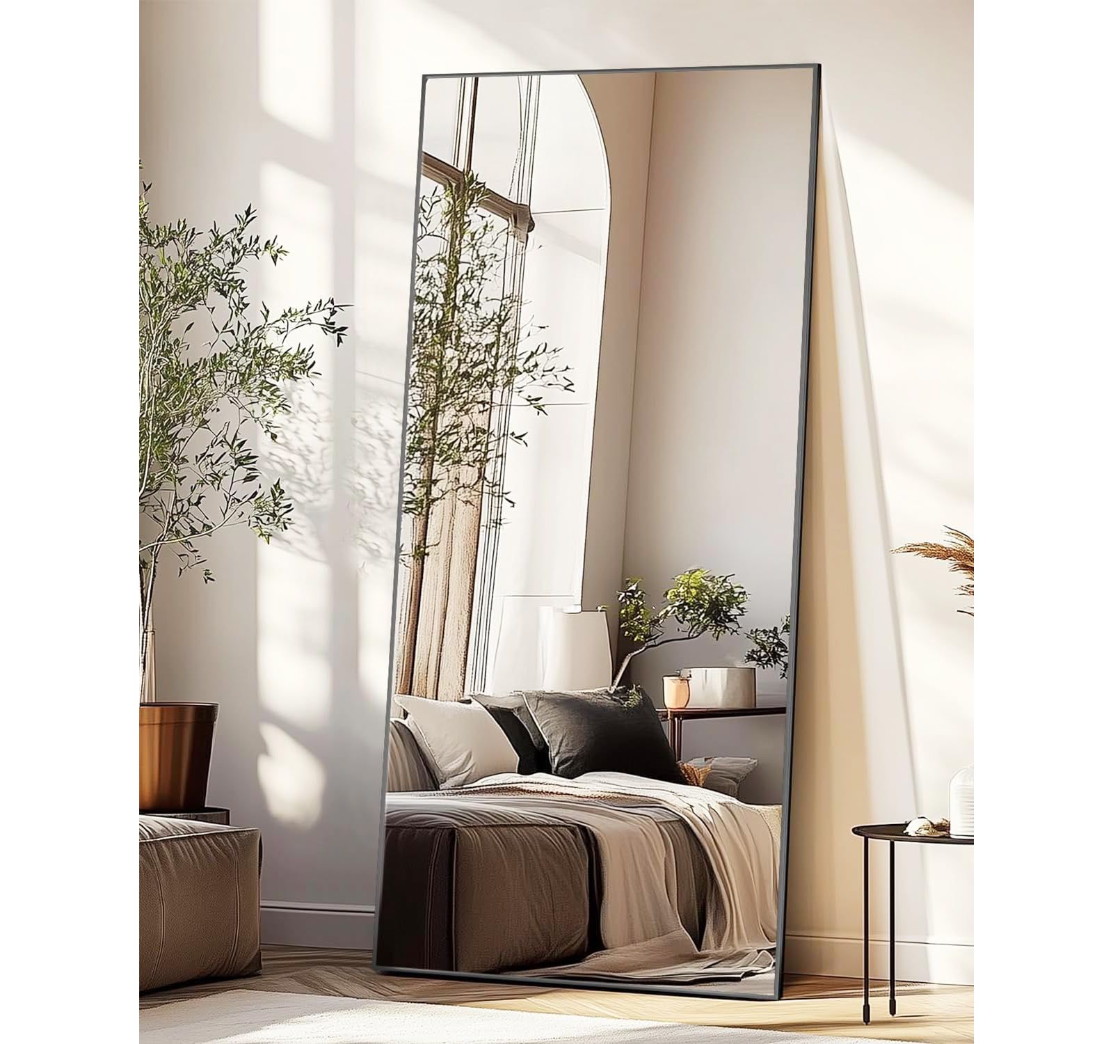 Antok Full Length Mirror 71"x30" Oversized Floor Mirror for Living Room Cloakroom Rect Style