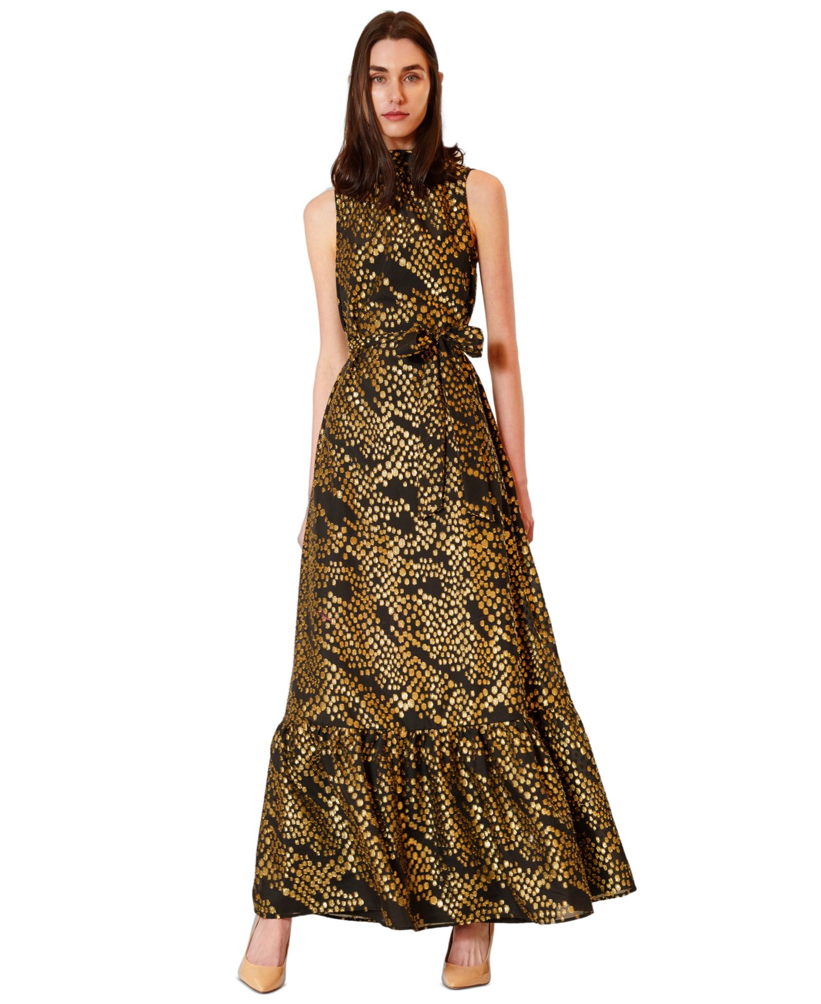 julia jordan Women's Tie Neck Sash Dress