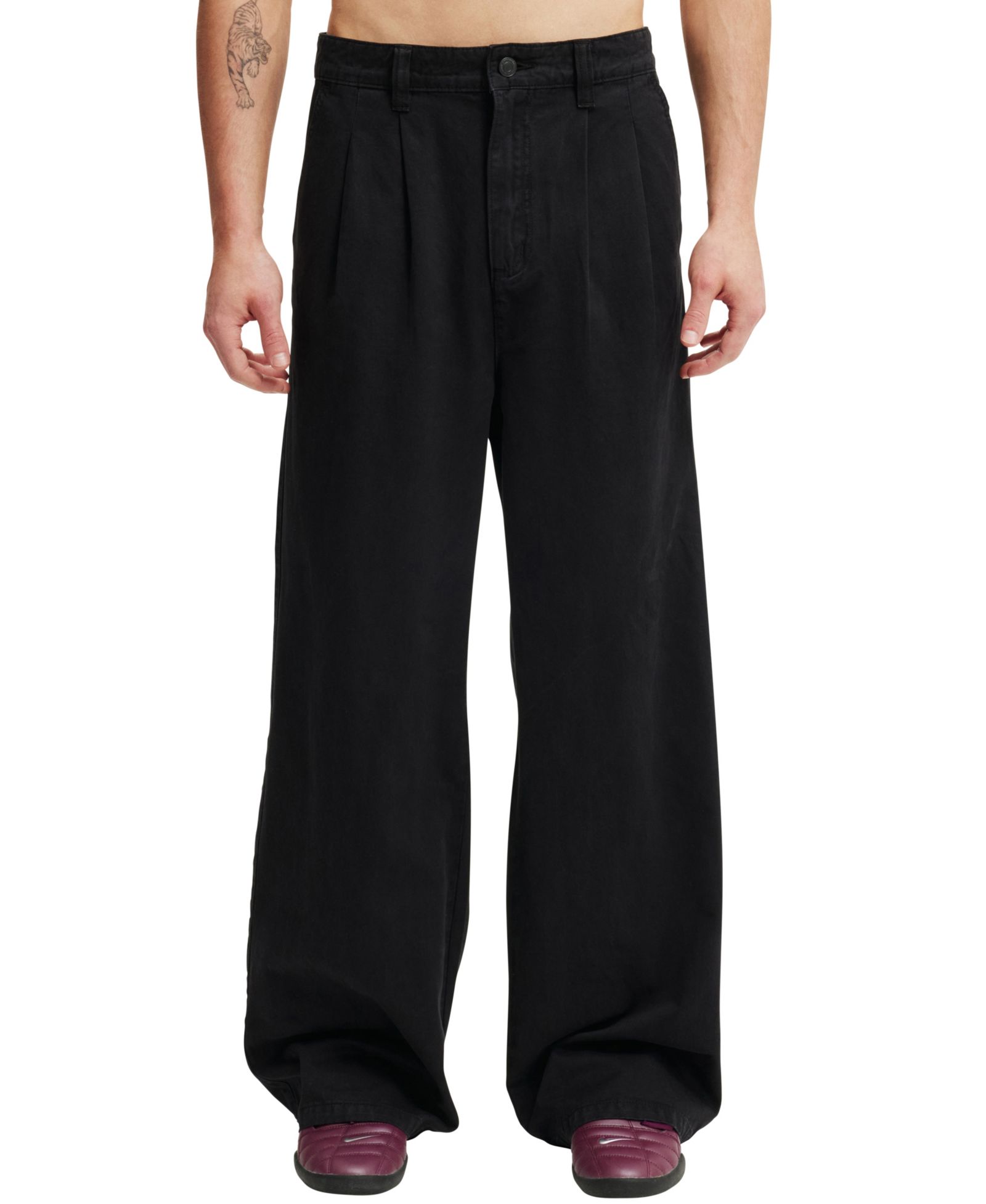 COTTON ON Men's Super Baggy Pleated Pant
