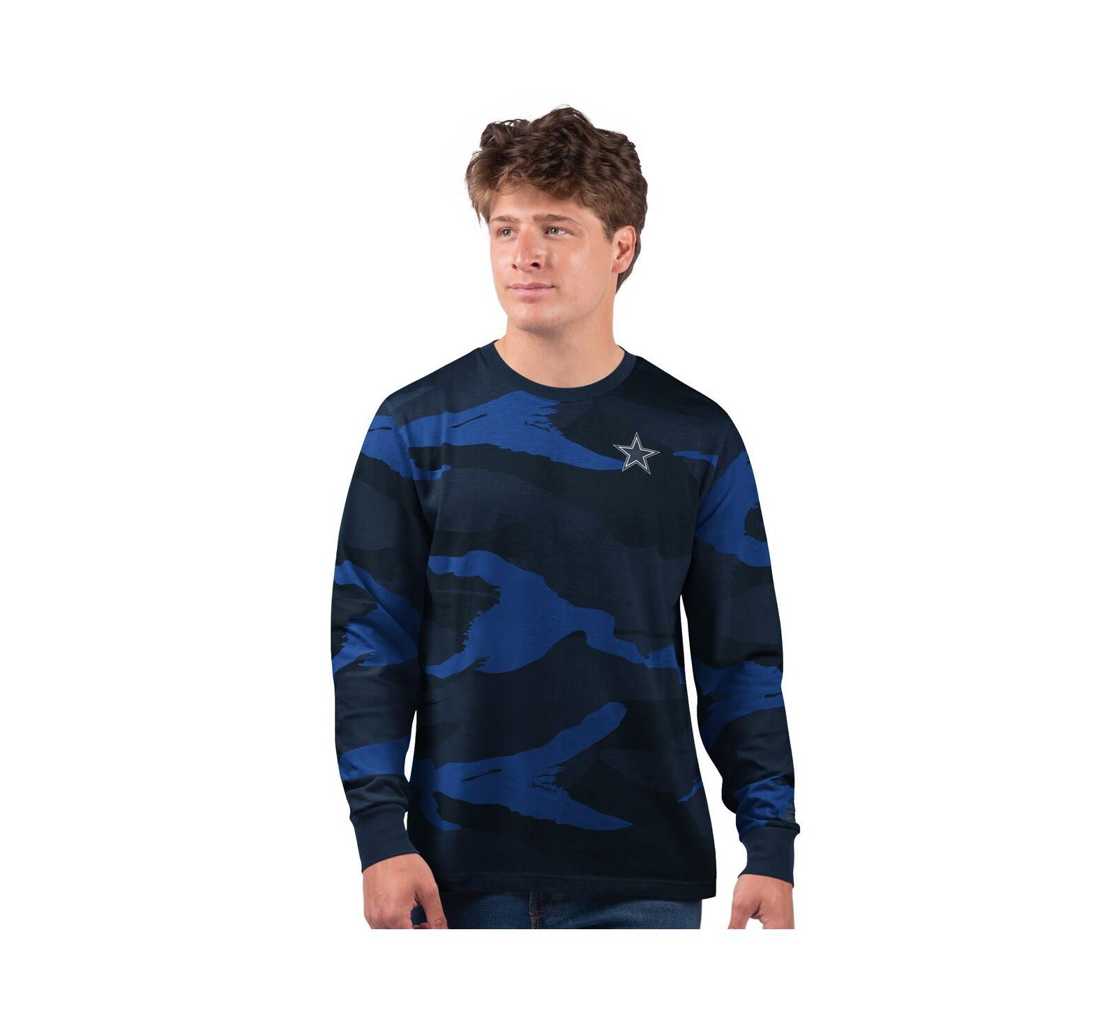 Starter Men's Navy Dallas Cowboys Thursday Night Gridiron Long Sleeve T-Shirt