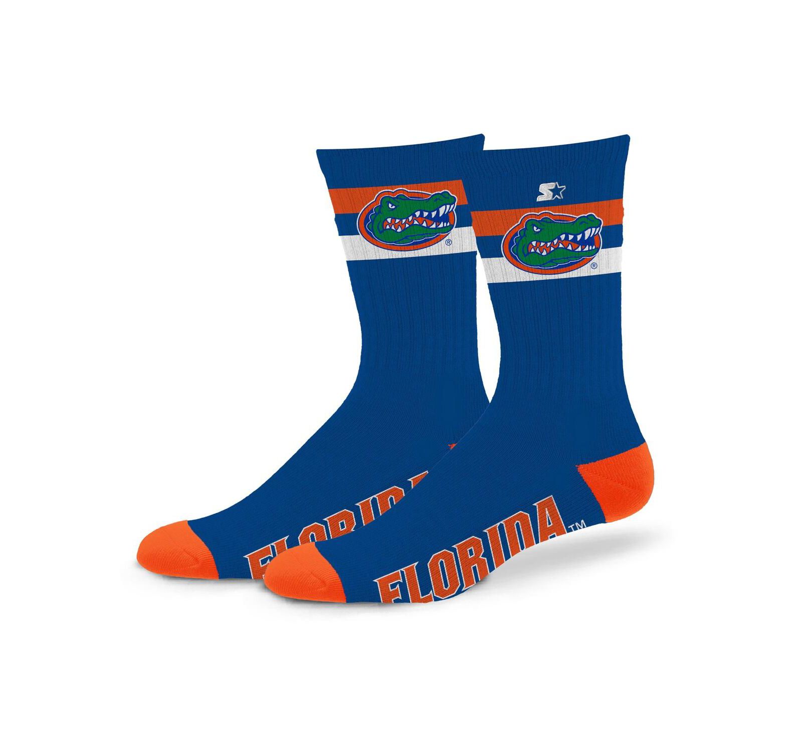 Starter Men's and Women's Florida Gators Team Color Two-Stripe Crew Socks