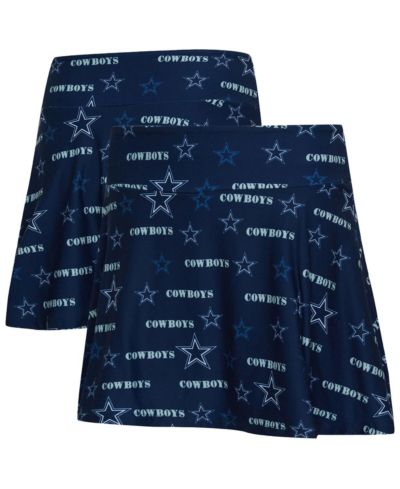 Женская юбка-шорты Concepts Sport Navy Dallas Cowboys Mosaic Print Skort