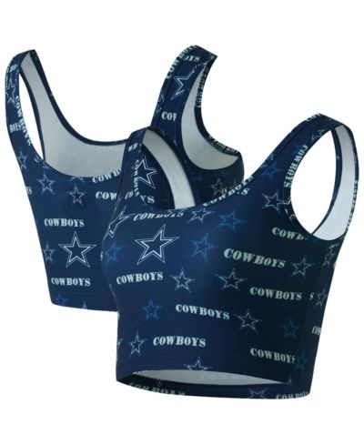 Женский бралетт Concepts Sport Navy Dallas Cowboys Mosaic Allover Print