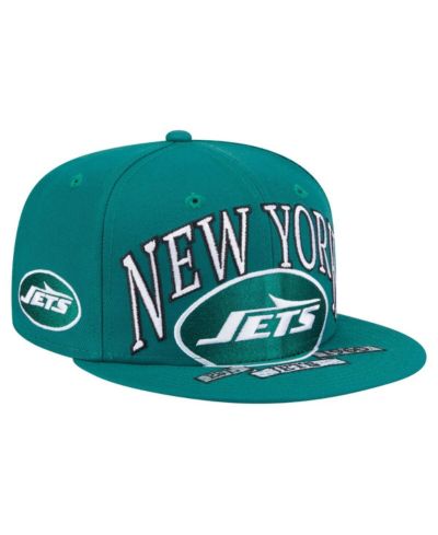 New Era Men's Green New York Jets Oversized 59FIFTY Fitted Hat