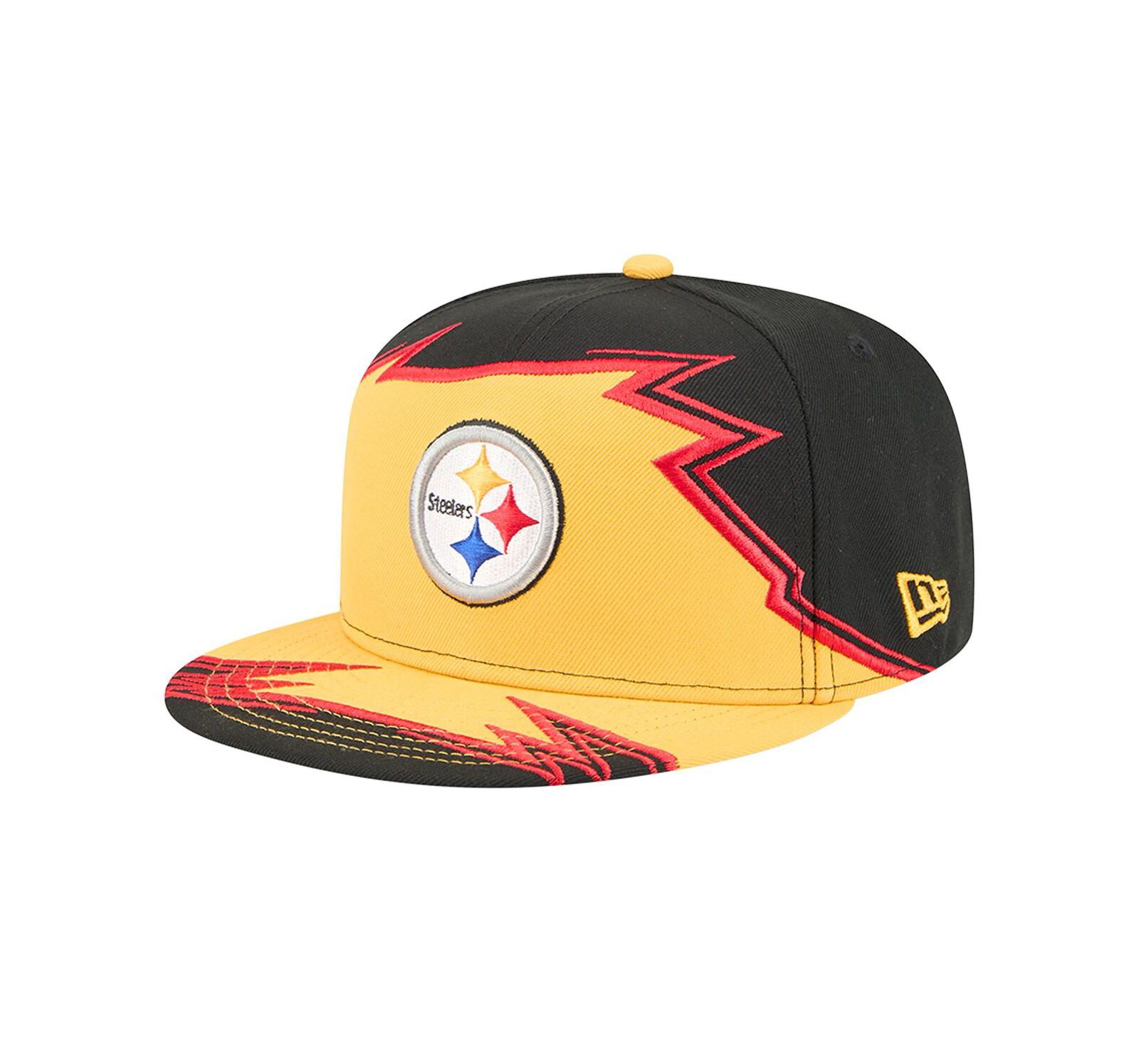 New Era Men's Black/Gold Pittsburgh Steelers Break 59FIFTY Fitted Hat