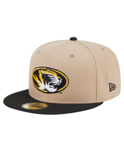 New Era Men's Khaki Missouri Tigers Two-Tone 59FIFTY Fitted Hat