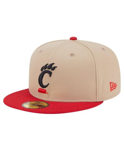 New Era Men's Khaki Cincinnati Bearcats Two-Tone 59FIFTY Fitted Hat
