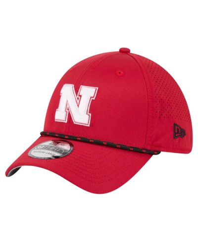 Мужская кепка New Era Nebraska Huskers Rope 39THIRTY Flex, алая