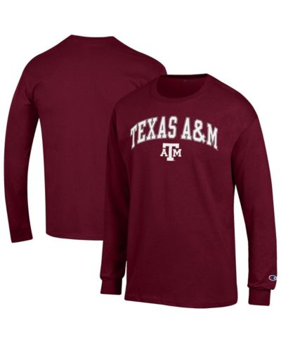 Champion Men's Maroon Texas A&M Aggies Arch Over Logo Long Sleeve T-Shirt