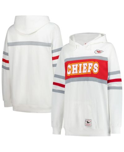 Женское Plus Size худи Mitchell & Ness White Kansas City Chiefs Head Coach Throwback