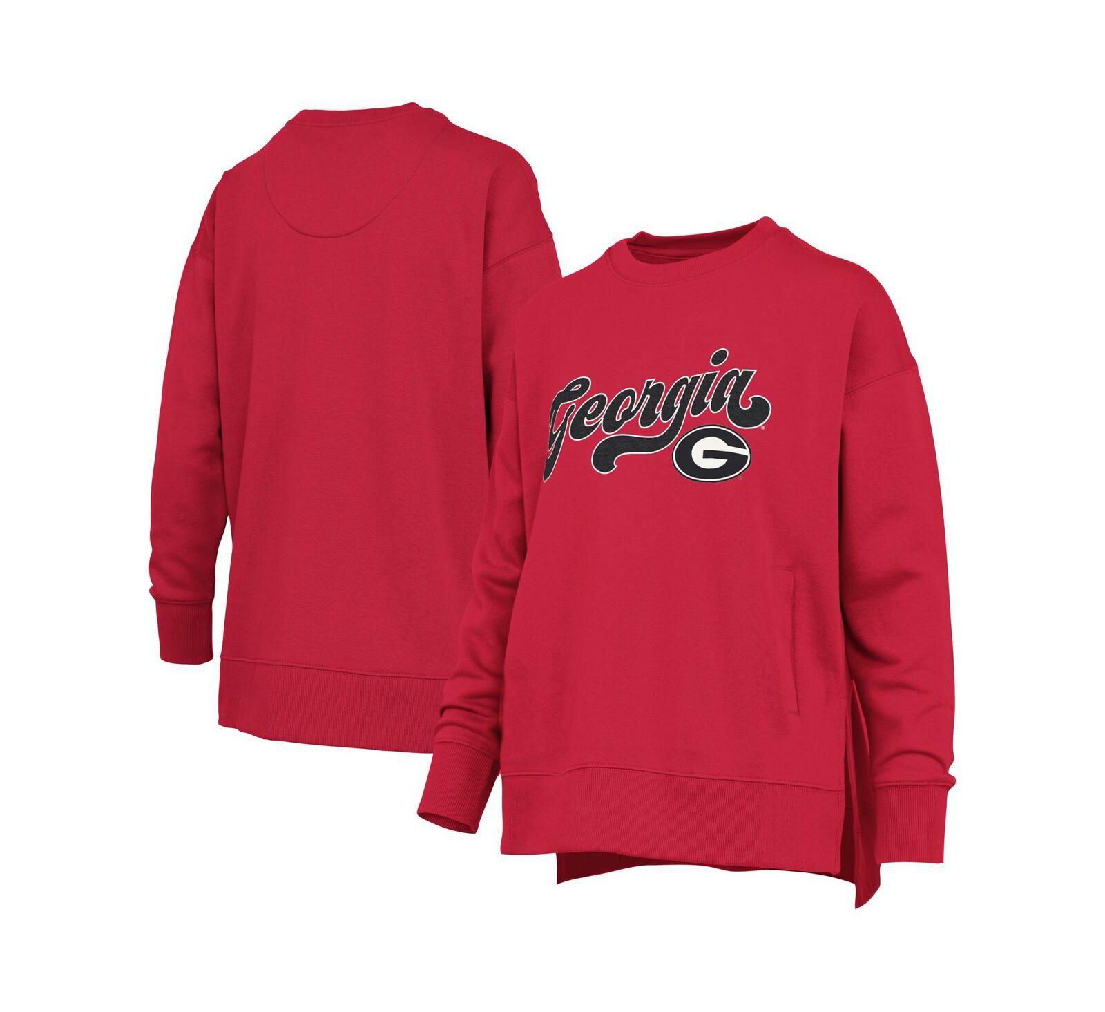 Pressbox Женская толстовка с надписью Georgia Bulldogs Bonanza Chenille Harper Script