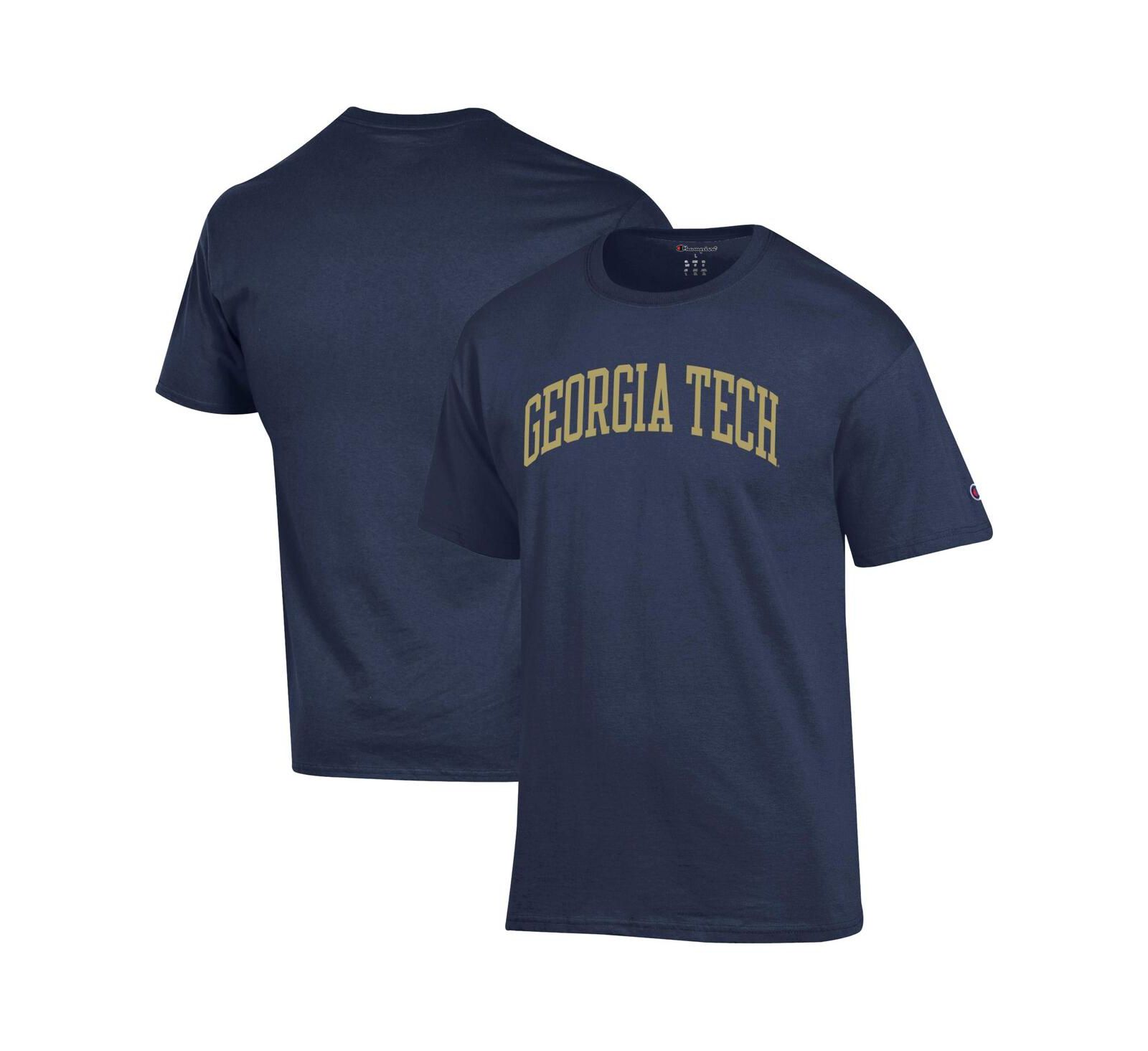 Champion Men's Navy Georgia Tech Yellow Jackets Basic Arch T-Shirt