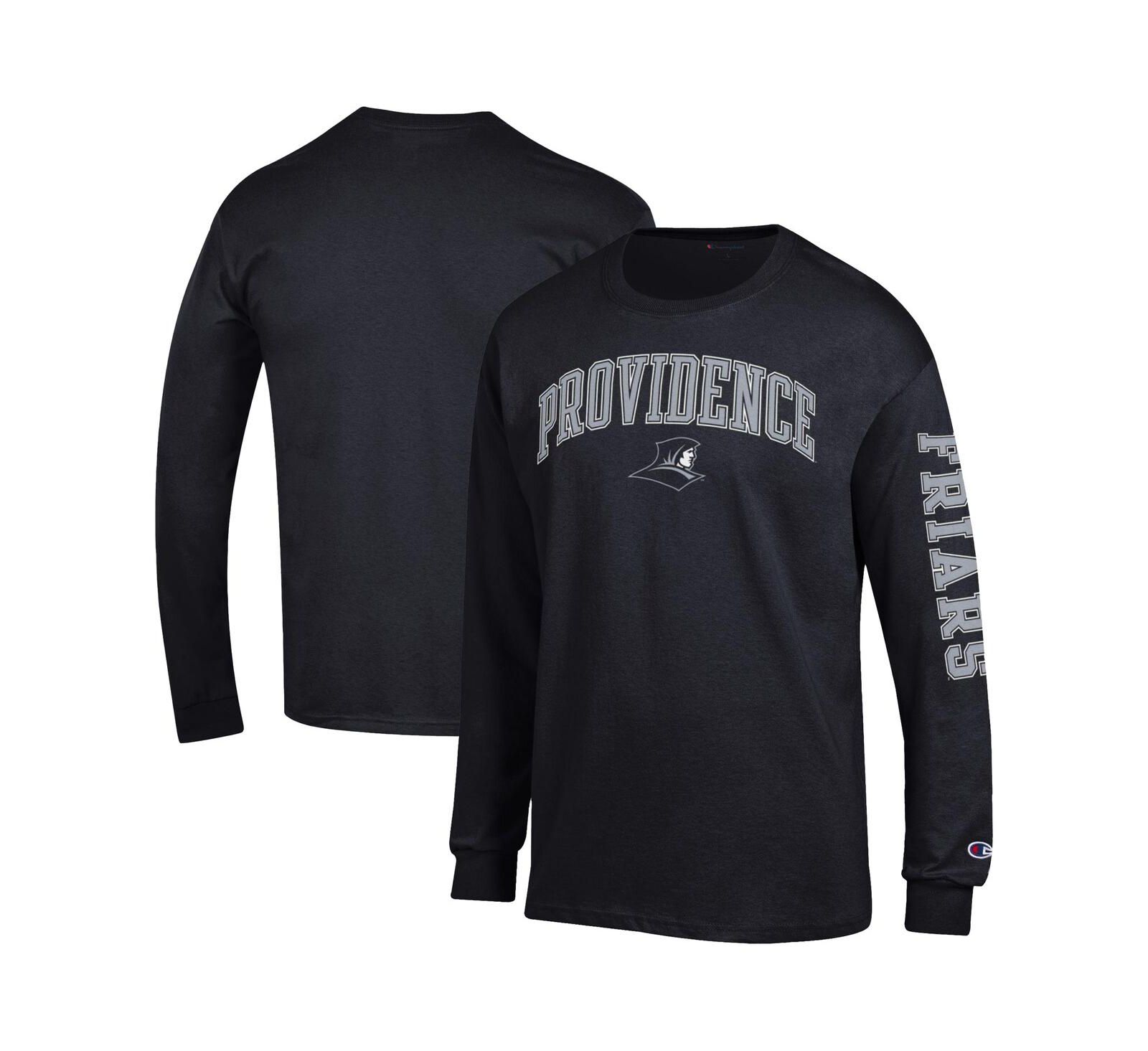 Champion Мужская футболка с длинным рукавом Black Providence Friars Arch Over Logo