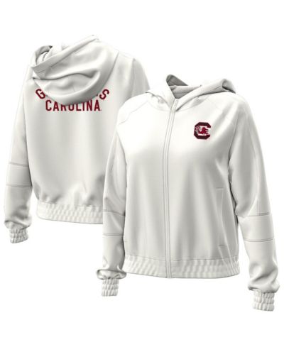 Женский укороченный худи-зиппи Under Armour Natural South Carolina Gamecocks Gameday Rival Fleece