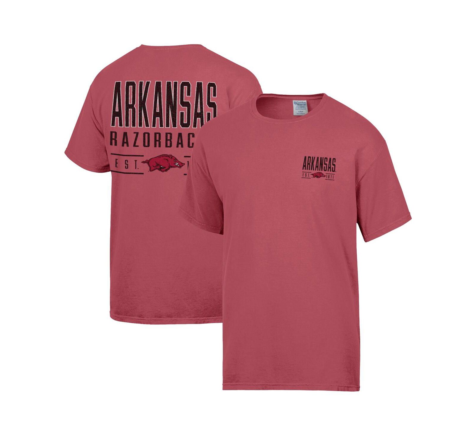 Мужская футболка ComfortWash Cardinal Arkansas Razorbacks Big Name