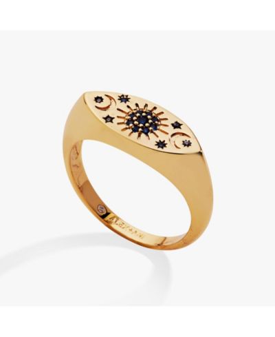 Кольцо-печатка Evil Eye от Alex and Ani