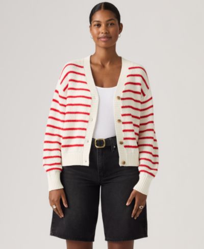 Levi's Women's Snowflake Standard Fit Cardigan Sweater